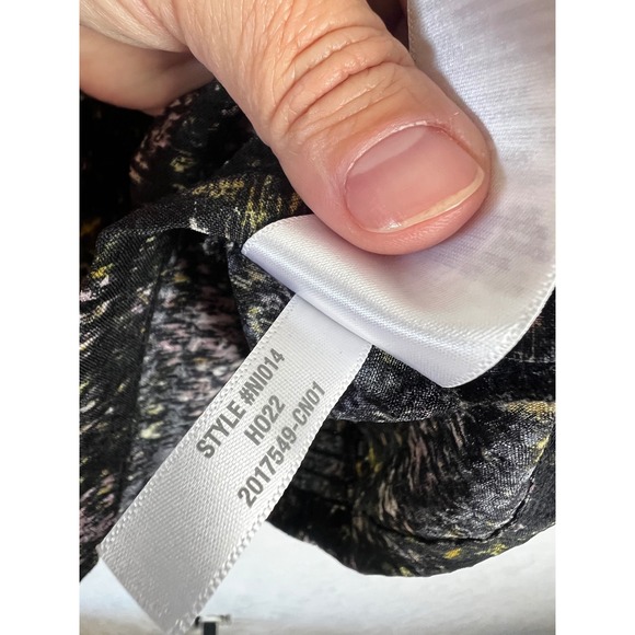 Madewell Hopewell Puff Sleeve‎ Cropped Top Size Large Ikat Floral Print - Picture 6 of 11